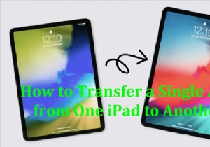 पूर्ण बैकअप पुनर्स्थापित किए बिना आईपैड के बीच एक ही ऐप को आसानी से स्थानांतरित करें 