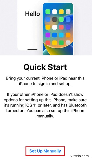 बिना Apple ID के अपना iPhone तुरंत सेट करें 