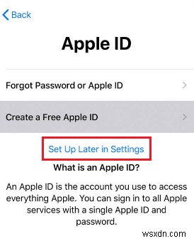 बिना Apple ID के अपना iPhone तुरंत सेट करें 