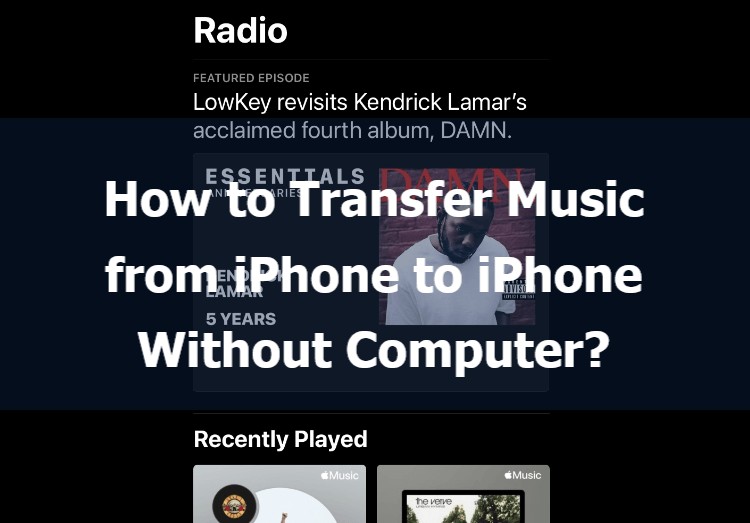 संगीत को सीधे iPhones के बीच स्थानांतरित करें—किसी कंप्यूटर की आवश्यकता नहीं 