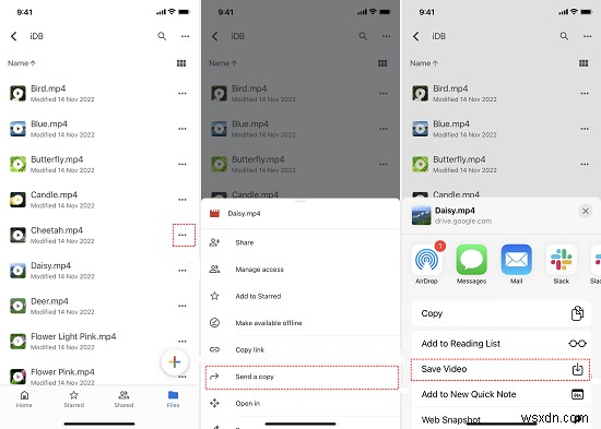 Google ड्राइव वीडियो को सीधे अपने iPhone कैमरा रोल में कैसे सहेजें 