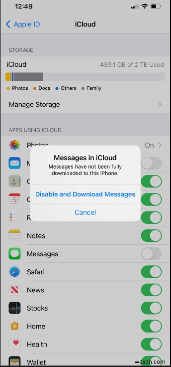 अपने iPhone से iCloud संदेशों को हटाए बिना कैसे हटाएं 