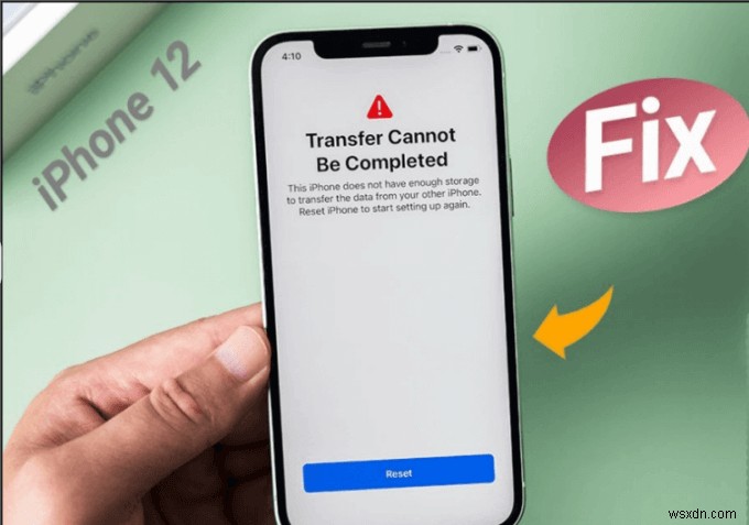  स्थानांतरण पूरा नहीं किया जा सकता  का समाधान - iPhone संग्रहण समस्या की व्याख्या 
