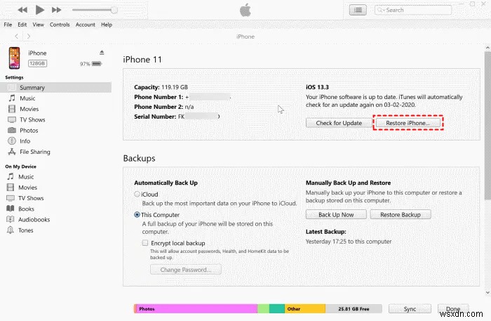 iPhone और iPad पर अक्षम  सभी सामग्री और सेटिंग्स मिटाएं  को कैसे ठीक करें 