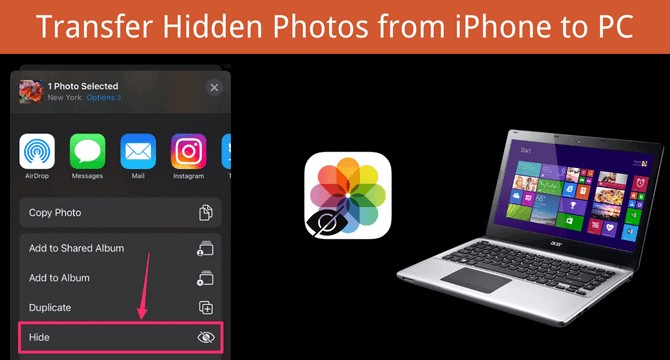 छिपी हुई iPhone फ़ोटो को PC में स्थानांतरित करें:3 सिद्ध तरीके 