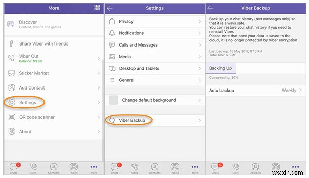 चरण-दर-चरण मार्गदर्शिका:Viber संदेशों को नए iPhone या Android फ़ोन पर स्थानांतरित करें 