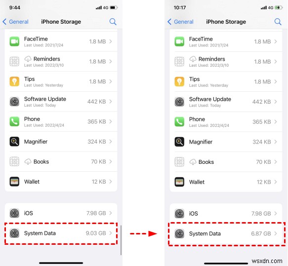 iPhone सिस्टम डेटा कम करें:स्टोरेज खाली करने के लिए चरण-दर-चरण मार्गदर्शिका 