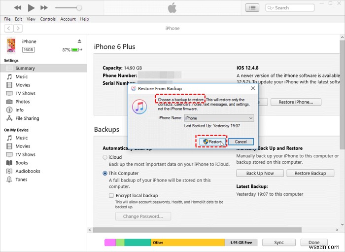 कंप्यूटर बैकअप से अपने iPhone को पुनर्स्थापित करने के लिए संपूर्ण मार्गदर्शिका 