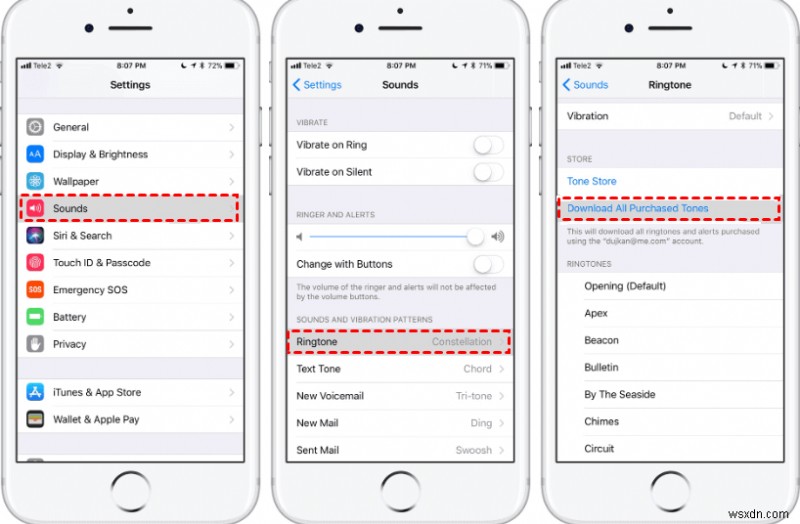 iPhone रिंगटोन्स को वायरलेस तरीके से ट्रांसफर करें:चरण-दर-चरण मार्गदर्शिका 