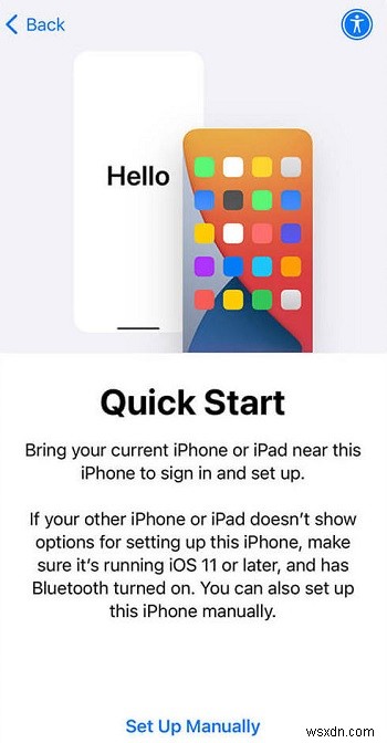 अपने iPhone से नए डिवाइस में ऐप्स और डेटा को निर्बाध रूप से स्थानांतरित करें 