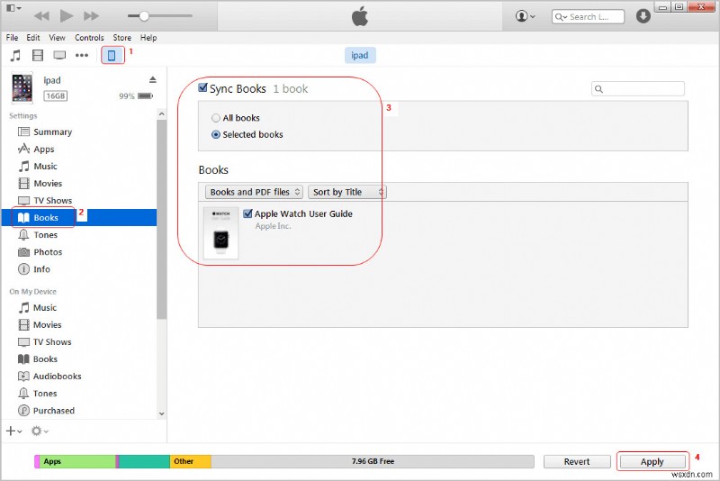 बिना कंप्यूटर के iPhone से iPad में iBooks ट्रांसफर करें 