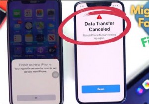 नए iPhone पर स्विच करते समय  डेटा ट्रांसफर रद्द  त्रुटि को ठीक करें 