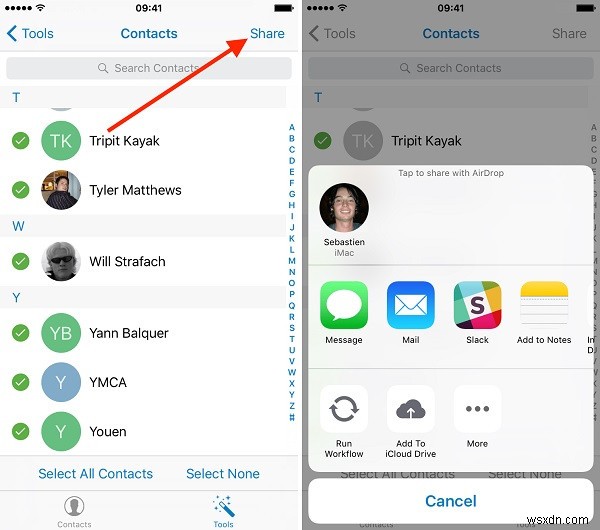 आसानी से iPhone संपर्कों को सेकंडों में अपने कंप्यूटर पर स्थानांतरित करें 