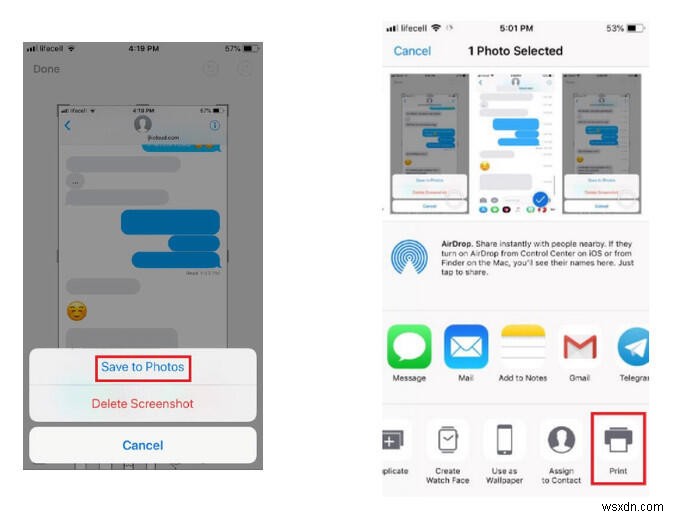 iPhone टेक्स्ट संदेश प्रिंट करें - हटाए गए वार्तालापों सहित - चरण-दर-चरण मार्गदर्शिका 