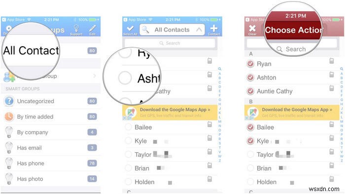 अपने iPhone से एक ही चरण में अनेक संपर्कों को आसानी से हटाएं 