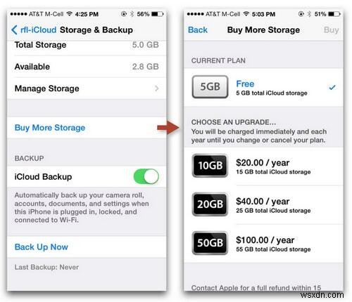 अपने iPhone पर  पर्याप्त iCloud स्टोरेज उपलब्ध नहीं  त्रुटि का समाधान करें 