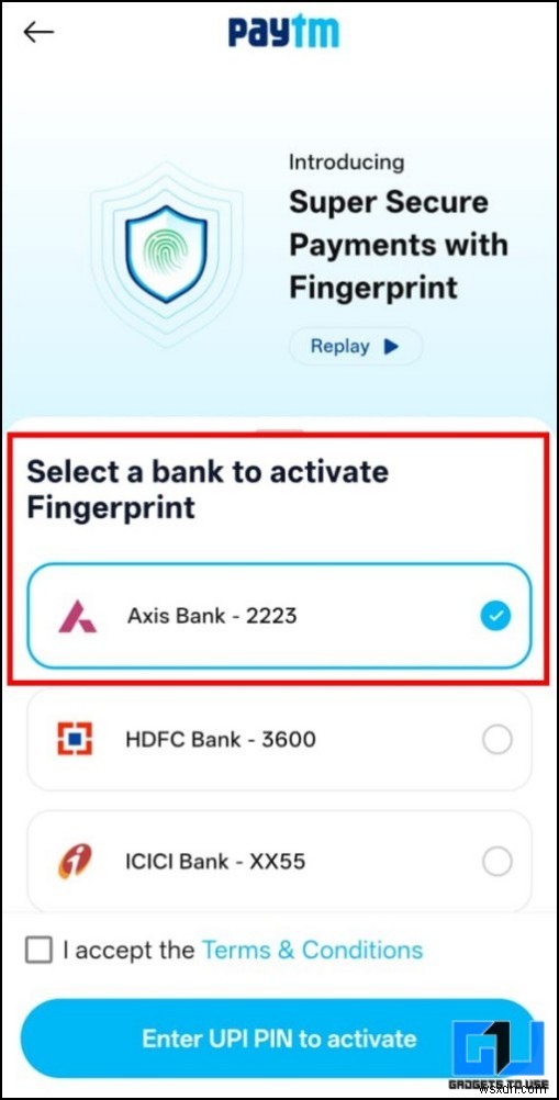 Paytm, PhonePe और Amazon Pay पर फ़िंगरप्रिंट UPI भुगतान सक्षम करें 
