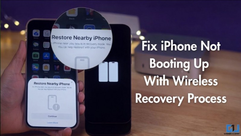 iPhone के बूट न होने को ठीक करें:वायरलेस रिकवरी गाइड 