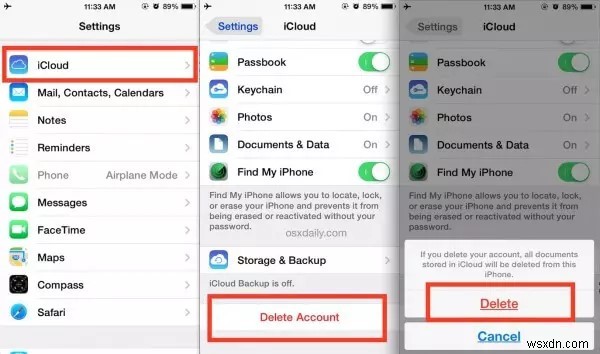 डेटा खोए बिना अपना iCloud खाता सुरक्षित रूप से हटाएं