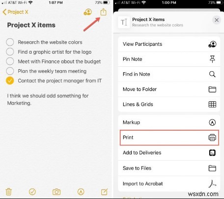 मिनटों में अपने iPhone नोट्स प्रिंट करें:आसान, चरण-दर-चरण तरीके