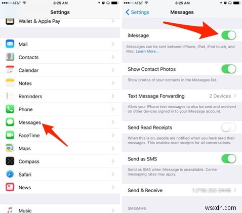 iMessage से SMS पर स्विच करना:एक चरण-दर-चरण मार्गदर्शिका 