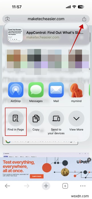 अपने iPhone का उपयोग करके किसी भी वेबपेज पर त्वरित रूप से टेक्स्ट कैसे ढूंढें 