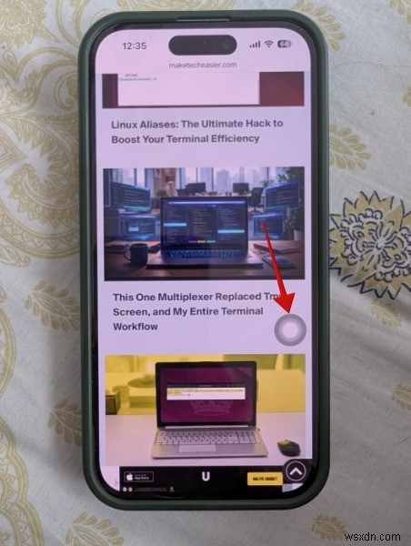 स्वाइप छोड़ें:अपने iPhone पर ऑन-स्क्रीन नेविगेशन बटन सक्षम करें 