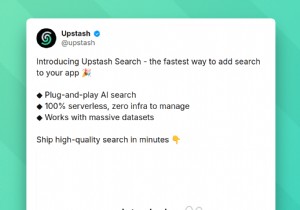अपस्टैश रेडिस सर्च का परिचय:आपके रेडिस डेटा के लिए शक्तिशाली, स्केलेबल खोज 