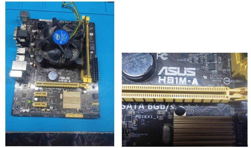 ASUS H81M-A चौथी पीढ़ी के मदरबोर्ड की मरम्मत:विशेषज्ञ निदान और समाधान 