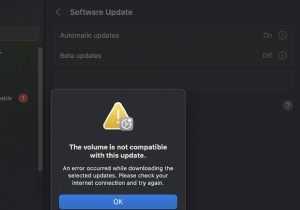 बाहरी ड्राइव पर macOS बिग सुर इंस्टॉल करने में  वॉल्यूम संगत नहीं  त्रुटि का समाधान करें 
