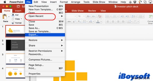 Mac पर सहेजी न गई या हटाई गई PowerPoint फ़ाइलों को तुरंत कैसे पुनर्प्राप्त करें