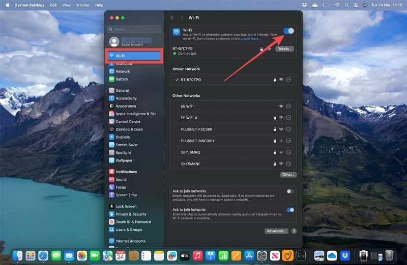MacOS Sierra (Tahoe) पर अस्थिर वाई-फाई का समाधान - चरण-दर-चरण समाधान 