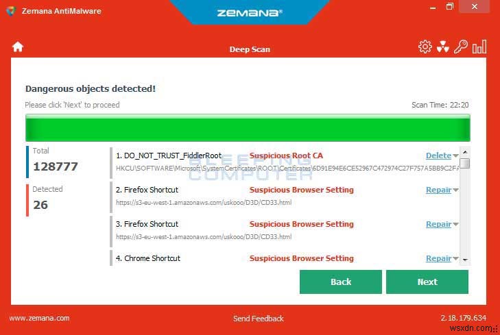SearchGeniusApp.com पर अवांछित खोज रीडायरेक्ट हटाएं 