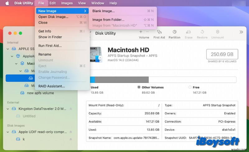 Intel, T2 और Apple सिलिकॉन Mac पर डिस्क छवियाँ बनाएं - चरण-दर-चरण मार्गदर्शिका 
