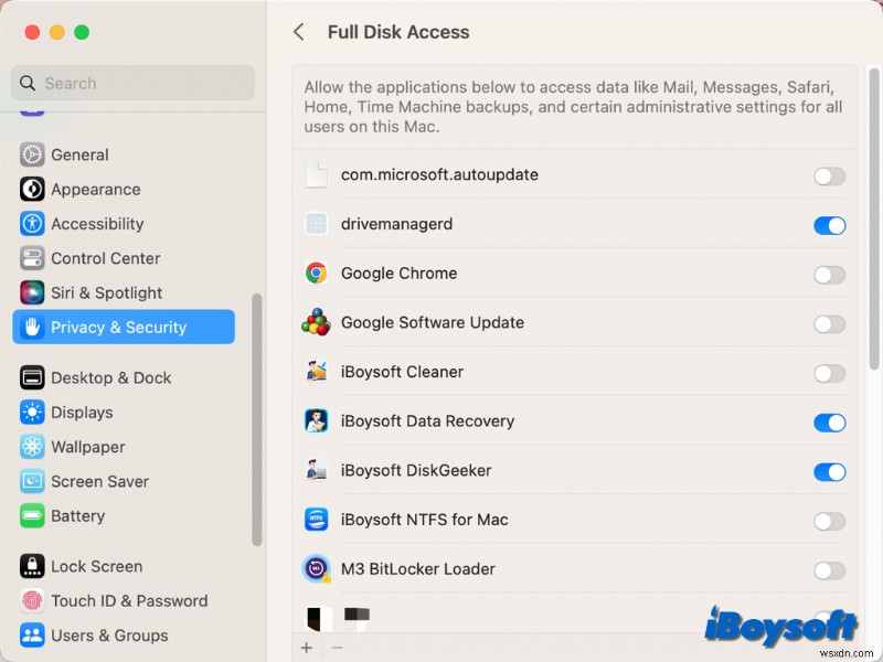 MacOS सोनोमा अलर्ट का समाधान करें: ऐप रिमूवेबल वॉल्यूम पर फ़ाइलों तक पहुँचना चाहेगा  