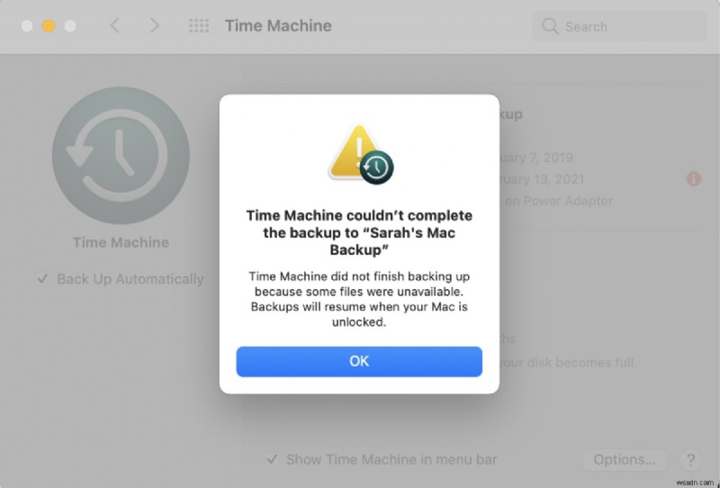 MacOS सोनोमा, वेंचुरा और सिकोइया पर  टाइम मशीन बैकअप पूरा नहीं कर सकी  त्रुटियों का समाधान करें 