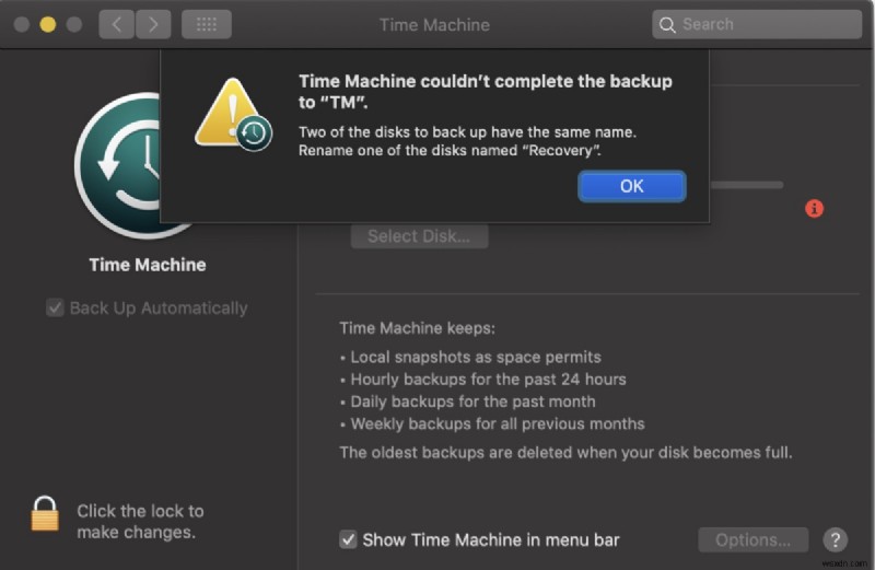 MacOS सोनोमा, वेंचुरा और सिकोइया पर  टाइम मशीन बैकअप पूरा नहीं कर सकी  त्रुटियों का समाधान करें 