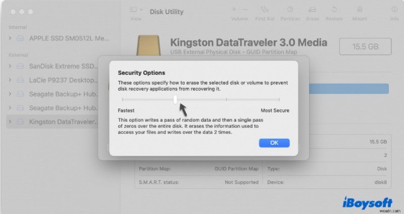 MacOS डिस्क उपयोगिता त्रुटि 69760 ठीक करें: डिवाइस के अंतिम ब्लॉक पर लिखने में असमर्थ  