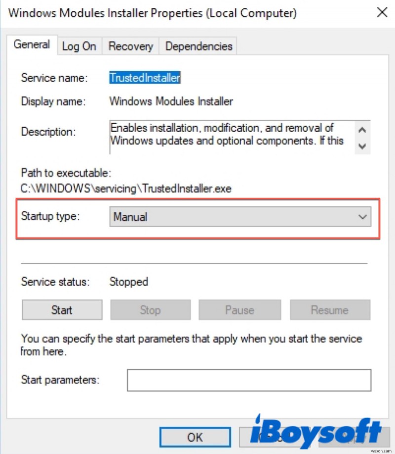 Windows संसाधन सुरक्षा त्रुटि को ठीक करें: अनुरोधित ऑपरेशन निष्पादित नहीं किया जा सका
