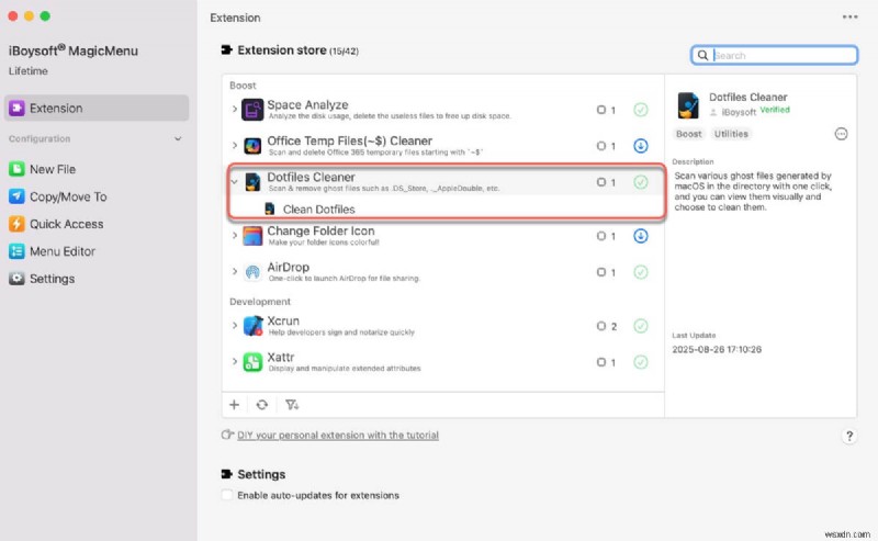 Dotfiles Cleaner के साथ Mac पर छुपी हुई ._ फ़ाइलें आसानी से हटाएँ 