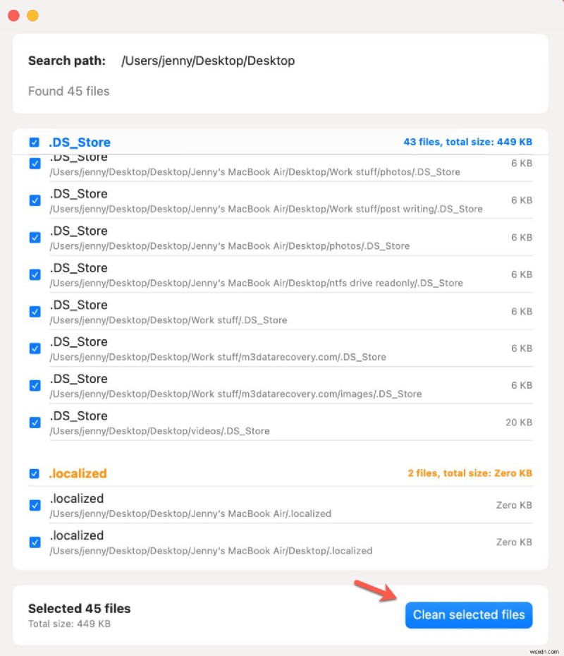 Dotfiles Cleaner के साथ Mac पर छुपी हुई ._ फ़ाइलें आसानी से हटाएँ 
