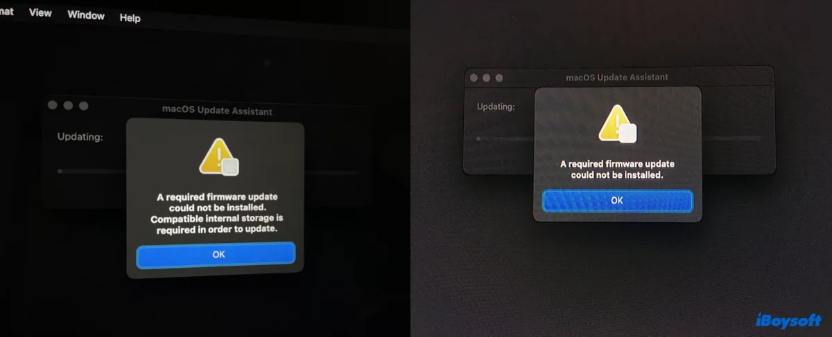 MacOS मोंटेरे पर  आवश्यक फ़र्मवेयर अपडेट इंस्टॉल नहीं किया जा सका  त्रुटि को ठीक करें 