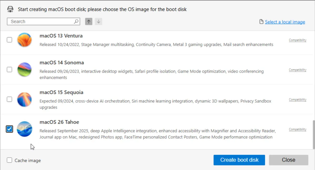 विंडोज़ पर macOS Tahoe बूटेबल USB बनाएं - चरण-दर-चरण मार्गदर्शिका 