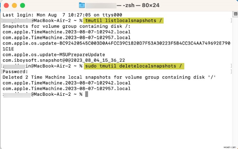 MacOS पर टाइम मशीन स्थानीय स्नैपशॉट निर्माण त्रुटि का समाधान कैसे करें 