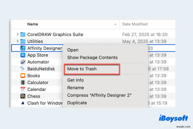 संपूर्ण गाइड:MacOS पर एफ़िनिटी डिज़ाइनर 2 को सुरक्षित रूप से अनइंस्टॉल करें 