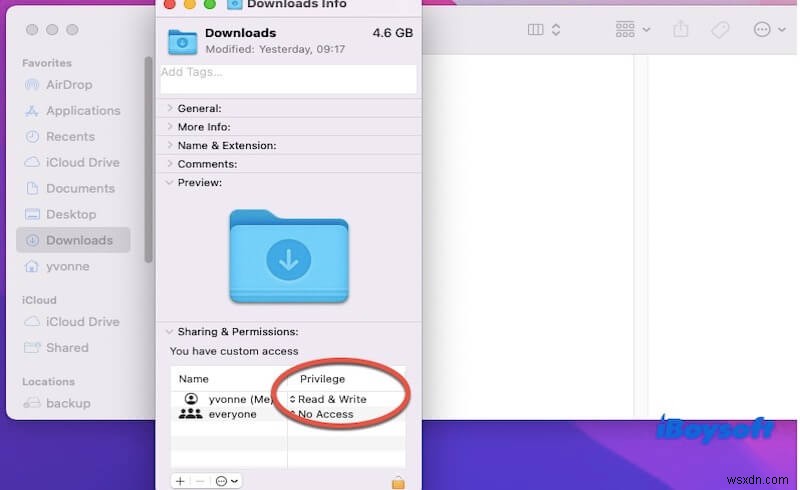 MacOS डाउनलोड करने की अनुमति नहीं त्रुटि को ठीक करें:शून्य फ़ोल्डर समस्या