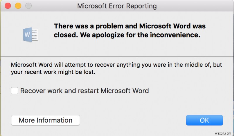 MacOS Sonoma 14.1.1 पर Microsoft Word क्रैश - त्वरित सुधार और समस्या निवारण गाइड 