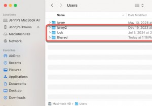 MacOS पर  अन्य उपयोगकर्ता और साझा  संग्रहण को समझना और प्रबंधित करना 