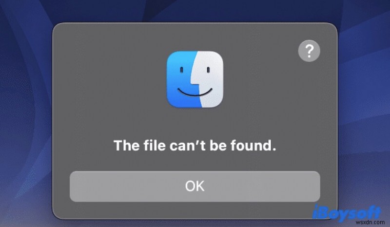 MacOS वेंचुरा और मोंटेरे पर  फ़ाइल नहीं मिल सकती  त्रुटि को ठीक करें 