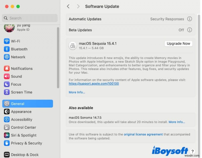 MacOS Sequoia 15.4 में मैकबुक प्रो/एयर अपग्रेड विफलता को कैसे ठीक करें 